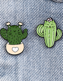Broche De Maceta De Cactus De Dibujos Animados