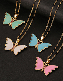 Drip Drip Butterfly Necklace