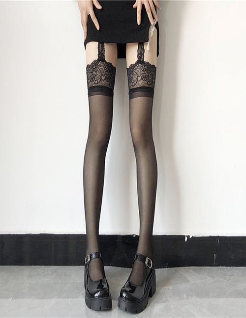 Lace Suspenders One Piece Stockings