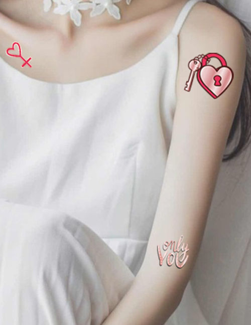 Tatuaje De Rosa De Amor Pegatina