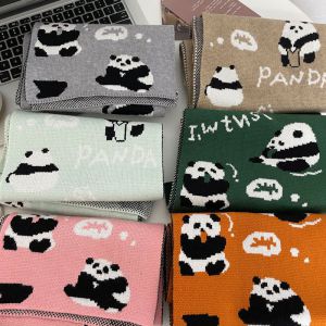 Bufanda De Punto Con Estampado De Pandas