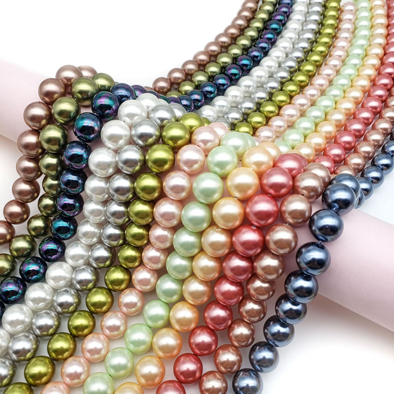 Conjunto De Collar De Perlas Con Perlas Geométricas
