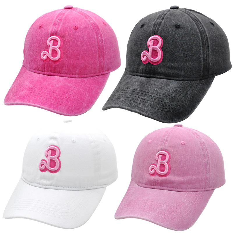 Cotton Letter Embroidered Baseball Cap