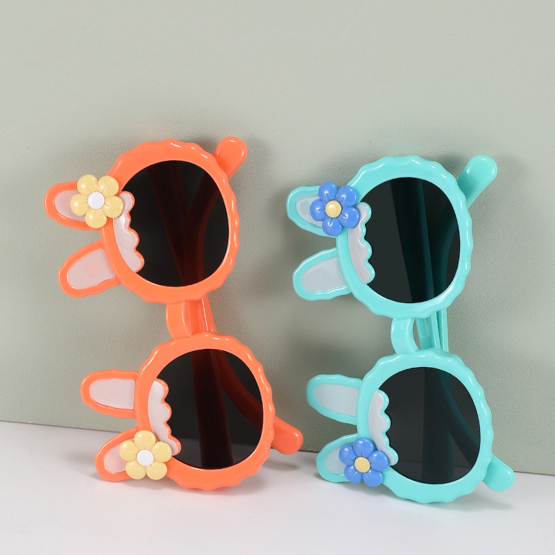 Gafas De Sol Infantiles De Dibujos Animados Con Orejas De Conejo