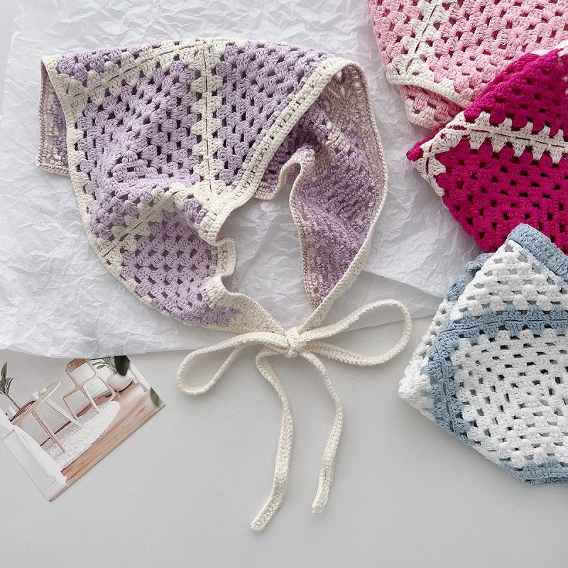 Pañuelo Triangular Tejido A Crochet