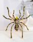 Fashion Gold Alloy Geometry Spider Brooch