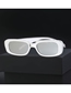 Fashion Electroplated Green/light Green Grey Pc Round Large Frame Sunglasses