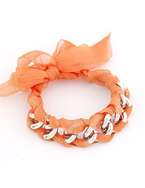 Military Orange Lace Chain Design Lace Korean Fashion Bracelet