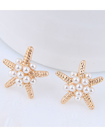 Aretes De Estrella Con Perlas