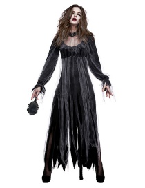 Disfraz De Novia Fantasma -vestido+gargantilla