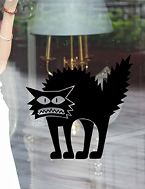 Kst-25 Halloween Thriller Cat Vinilos Decorativos