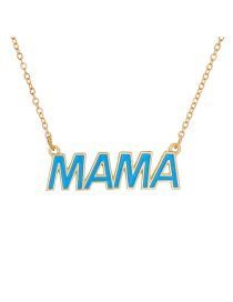 Collar Gota De Aceite Letra Mama
