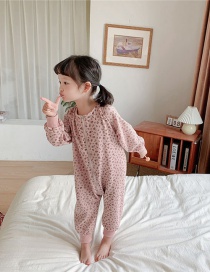 Pijama De Una Pieza De Algodón Estampado Con Cremallera
