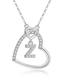 Diamantes De Aleación De 26 Letras Collar De Amor