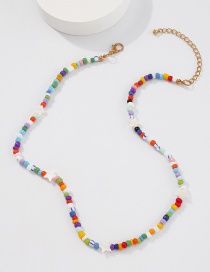 Fashion Rice Beads Stars Rice Bead Star Chain Necklace