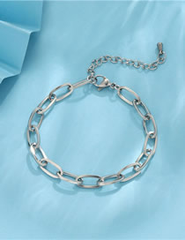 Titanium Geometric Link Bracelet