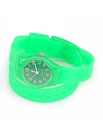 Dancing Green Candy Color Double Layer Watchband