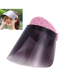 Adjustable Pink & Gray Adumbral Empty Hat Shape Simple Design