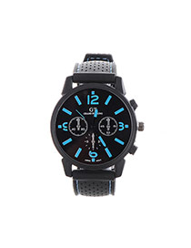 Fashion Blue Pure Color Decorated Noctilucence Waterproof Design