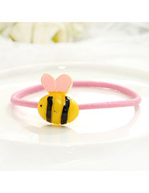 Fashion Yellow Bee Decorated Color Matching Design Hair Band